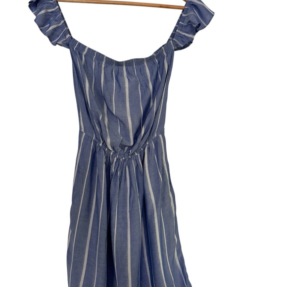 American Eagle Women’s Blue and White Stripe Mini Sundress With Pockets Size XS - Picture 3 of 7